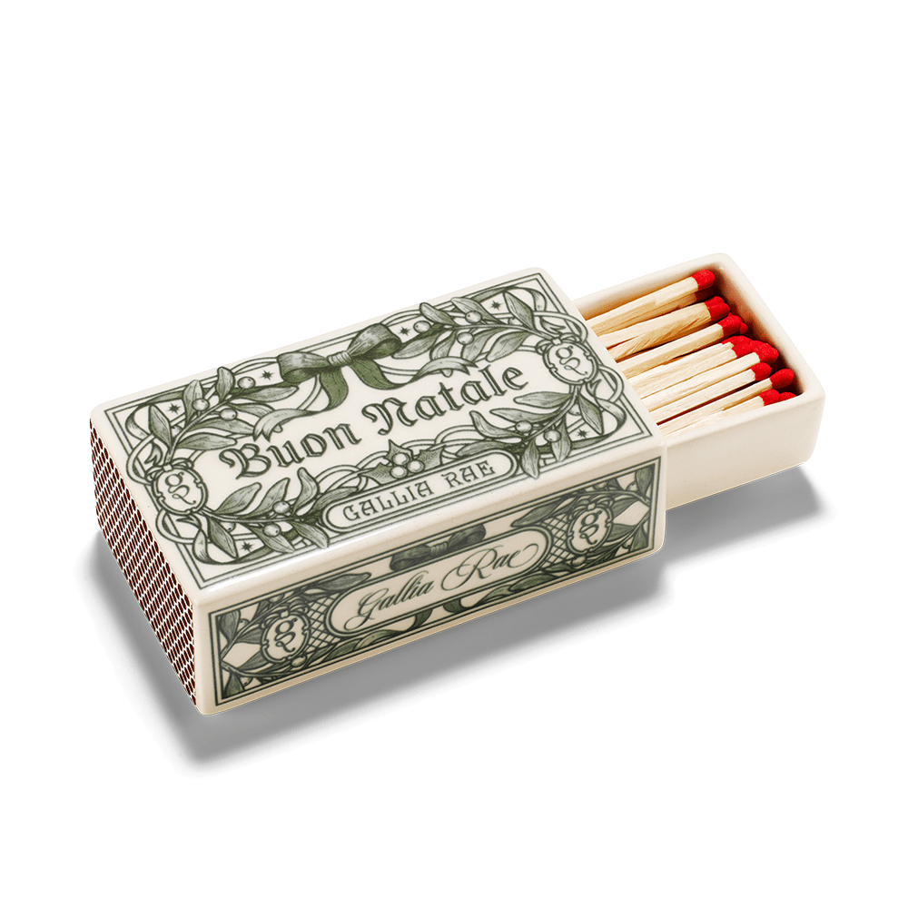 The Buon Natale Matchbox | Ceramic Trinket Box - Gallia Rae