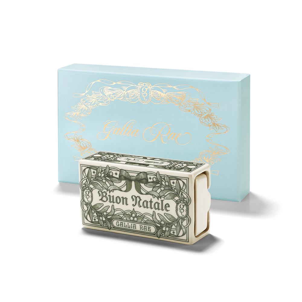 The Buon Natale Matchbox | Ceramic Trinket Box - Gallia Rae