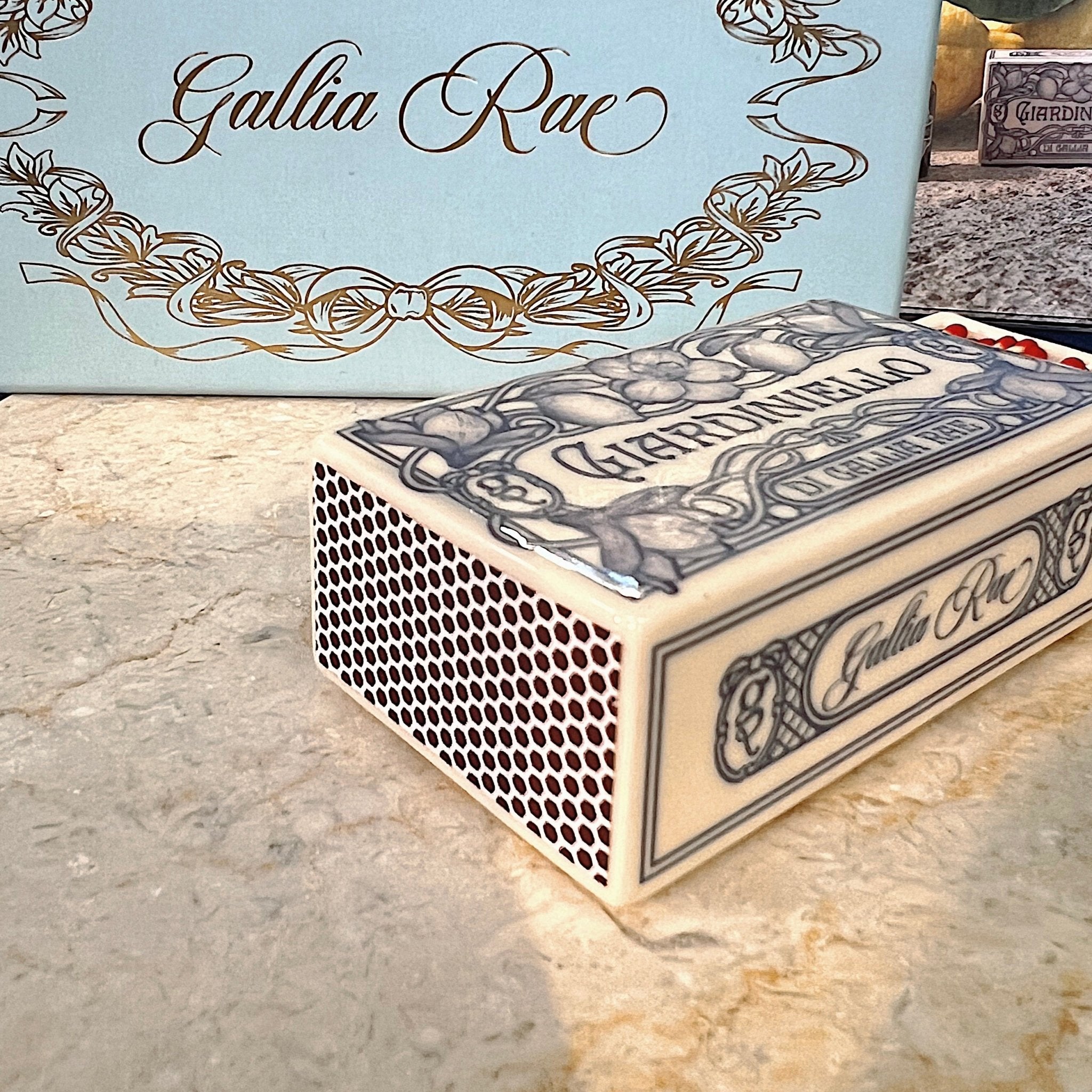 The Matchbox | Ceramic Trinket Box - Gallia Rae